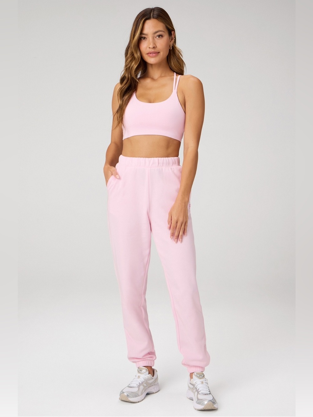 FABLETICS LUXE 360 SWEATPANTS (Sugar Pink)